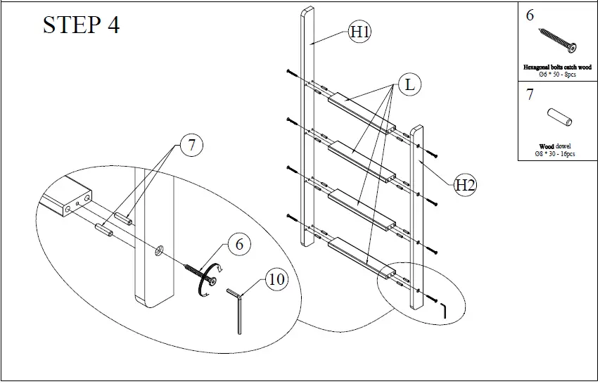 Harper Bright Designs QHS033AAE L-Shaped Twin Over Full Bunk Bed fi 11