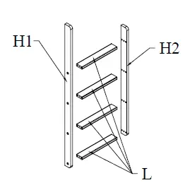 Harper Bright Designs QHS033AAE L-Shaped Twin Over Full Bunk Bed fi 3