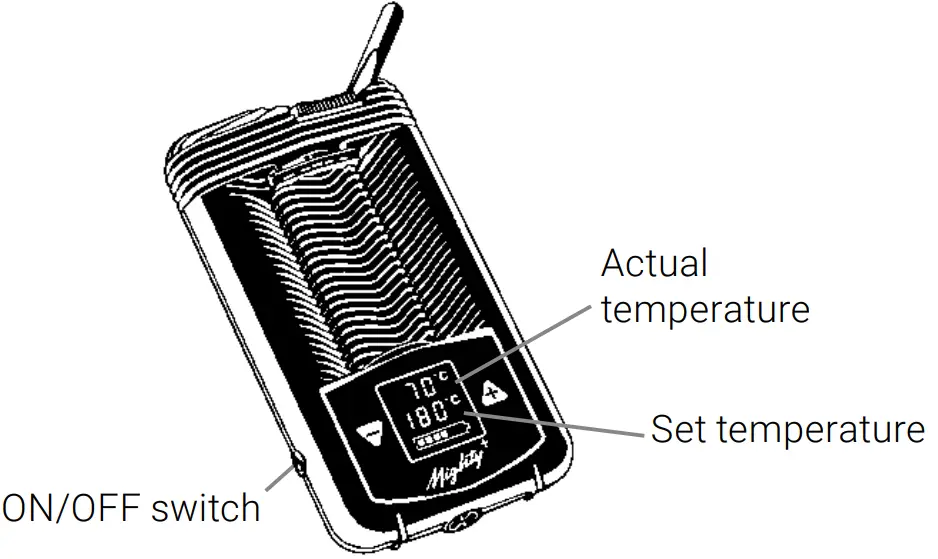 STORZ BICKEL 01 00 MY Mighty Vaporizer - Switch on Vaporizer