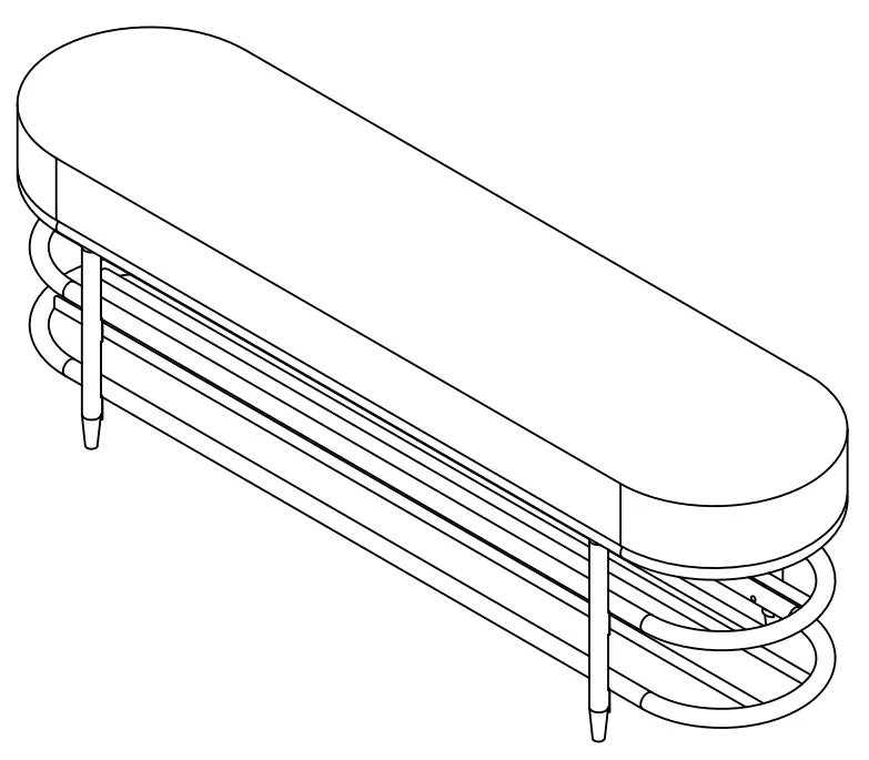 J E Home GD-W22349682 Green Modern Shoe Storage Bench