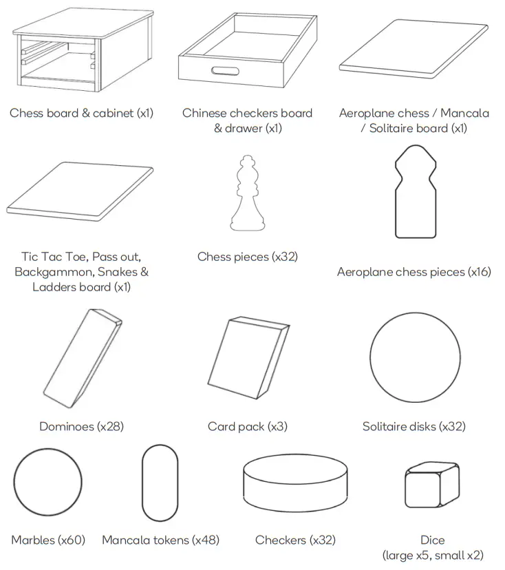 kogan KA15IN1GTBW 15 In 1 Games Table - Fig