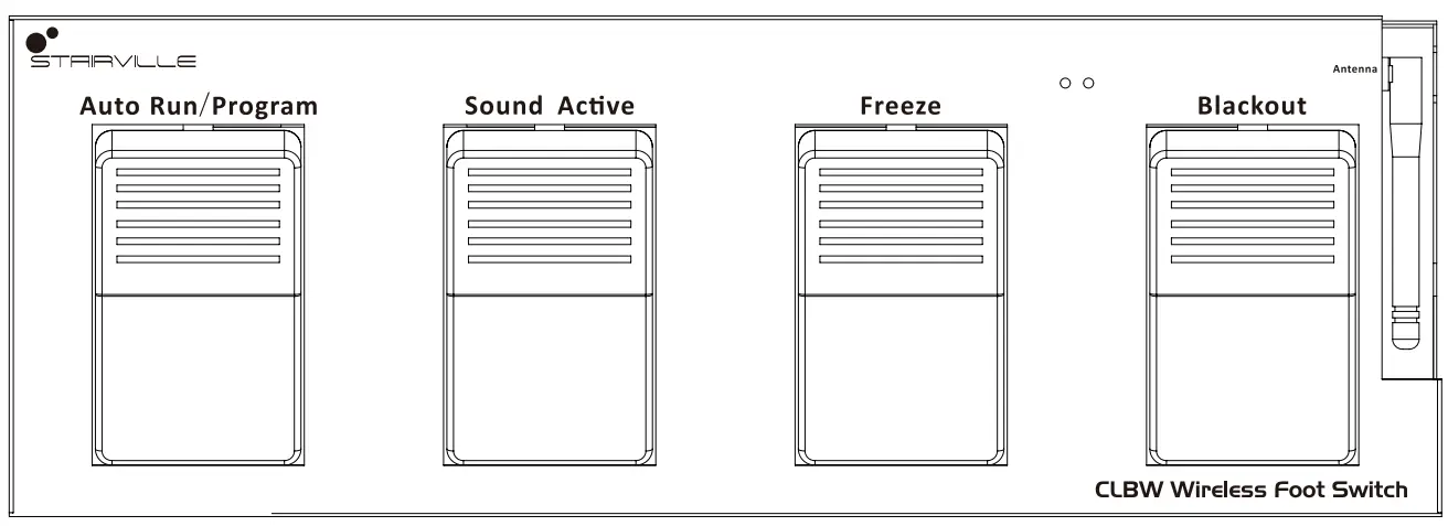 STAIRVILLE 370552 CLBW Wireless Foot Switch - sound control