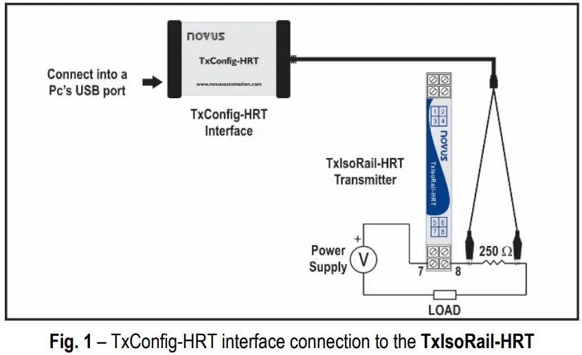 novus TxIsoRail HRT Temperature Transmitter - Transmitter