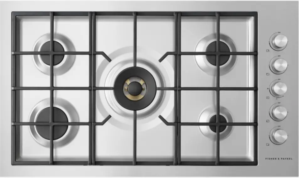 FISHER PAYKEL CG365DLPRX2_N Gas on Steel Cooktop