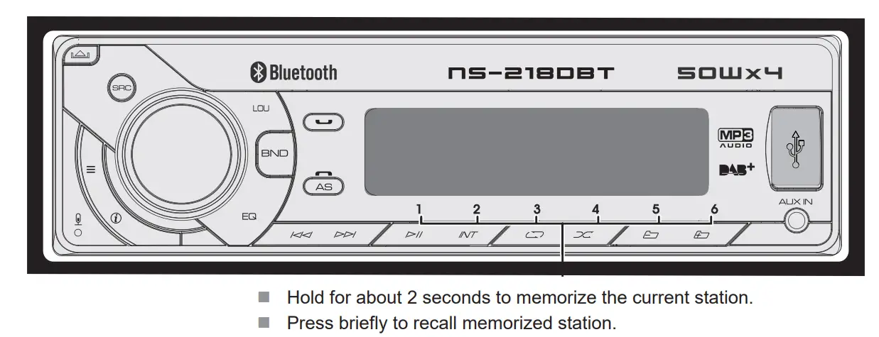 NS-218 DBT Universal Car Radio Function Setting