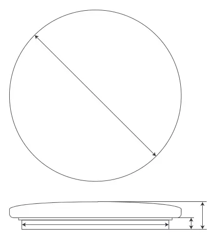 LED s-Light-800531-1400-Lumen-Ceiling-Light-fig1