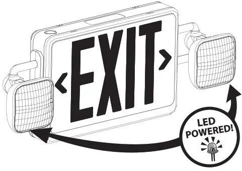 GE current IND617 LED Combo Exit or Emergency Light