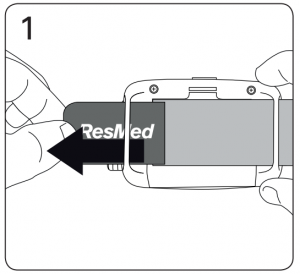 Putting the device on the belt