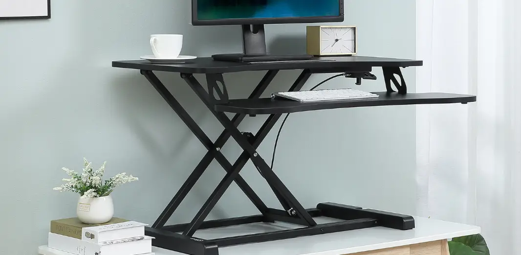 Mount-it Mi-8051 26.4 In. H Black Adjustable Sit Stand Computer Desk Workstation User Manual