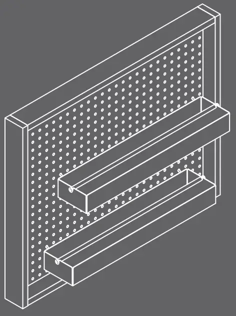 Teknik 5423411 Wall Mounted Peg Board-fig1