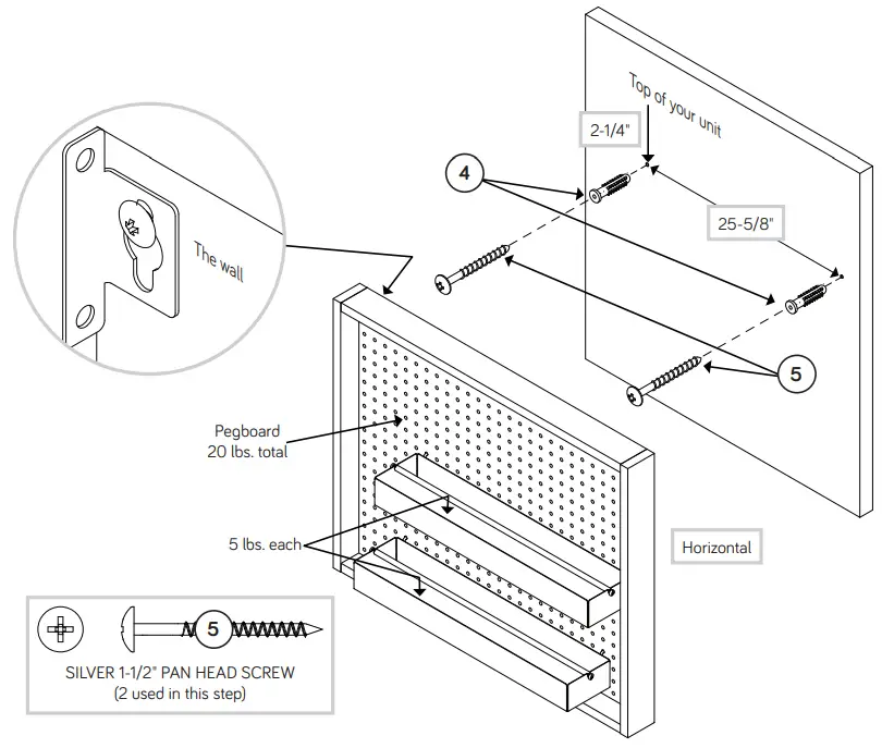 Teknik 5423411 Wall Mounted Peg Board-fig11