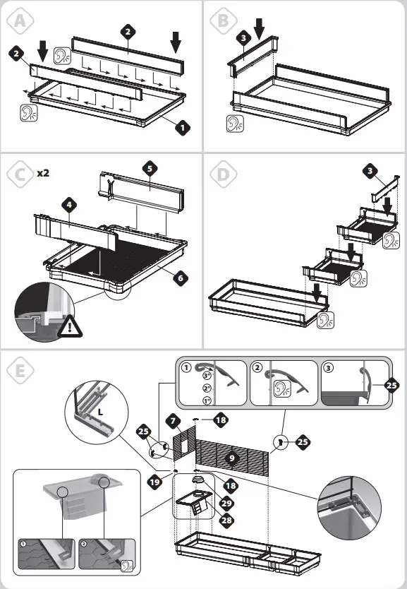 ferplast-570728-Krolik-Rabbit-Cage-Complete-with-a-Detachable-Extension-and-a-Separator-FIG-3