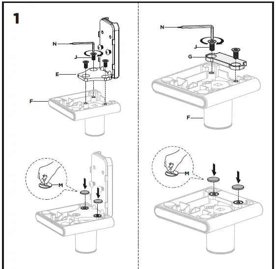 amer mounts HYDRA1A Counterbalance Monitor Arm-1