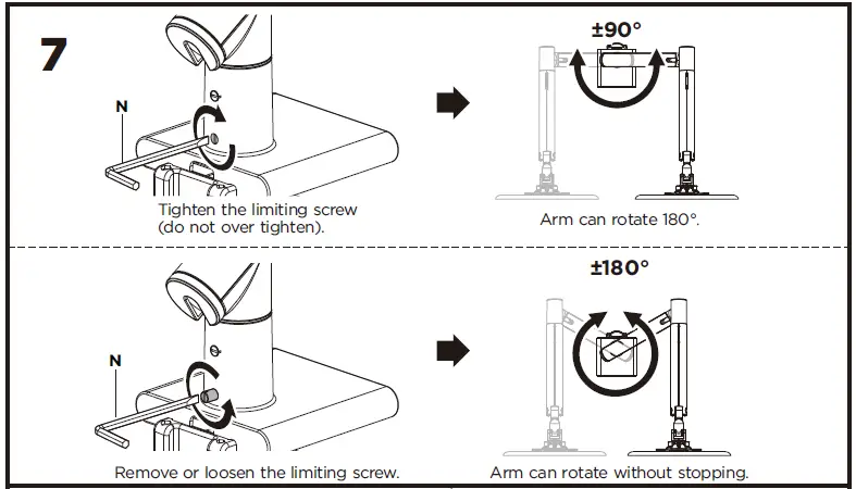 amer mounts HYDRA1A Counterbalance Monitor Arm-11