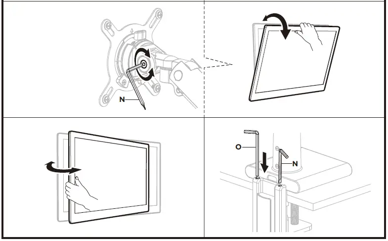 amer mounts HYDRA1A Counterbalance Monitor Arm-13