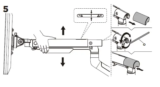 amer mounts HYDRA1A Counterbalance Monitor Arm-6