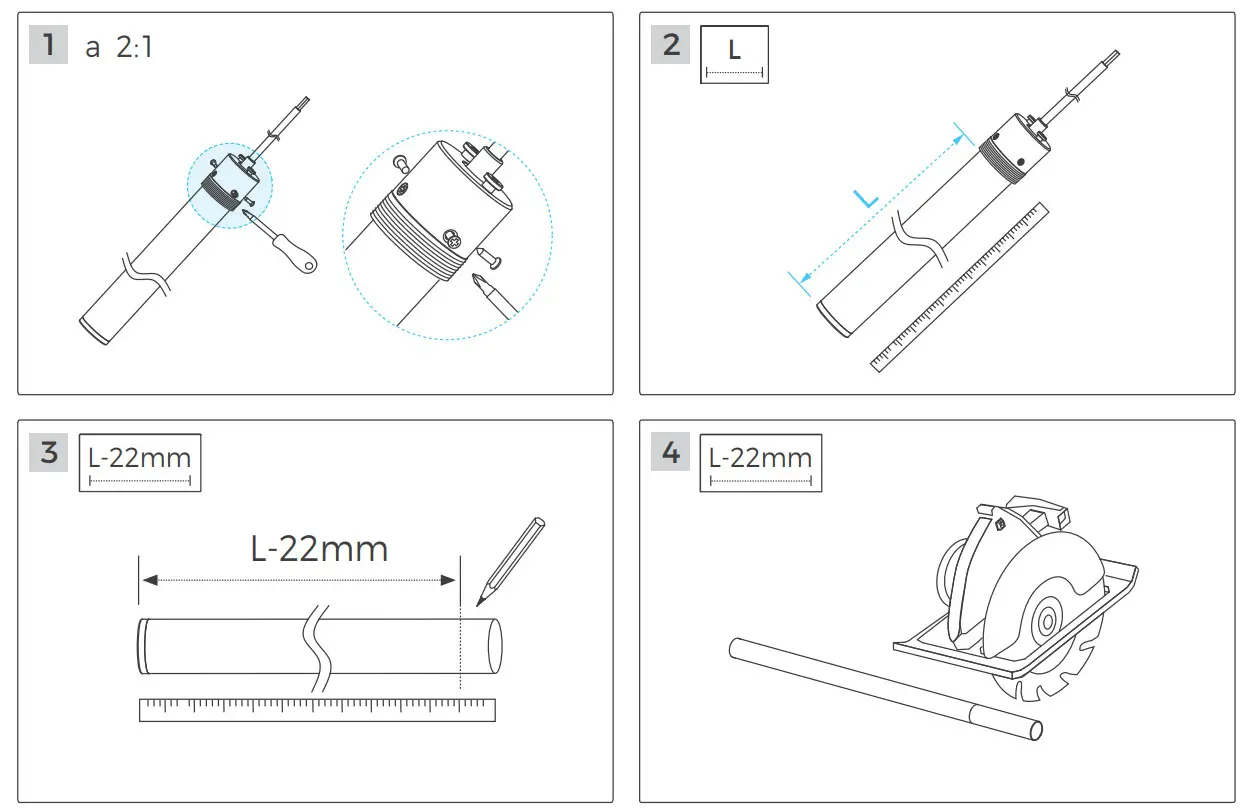 COLORS Linear Lighting NNR25 Vertical Ceiling Mounted Accessories - Figure 4
