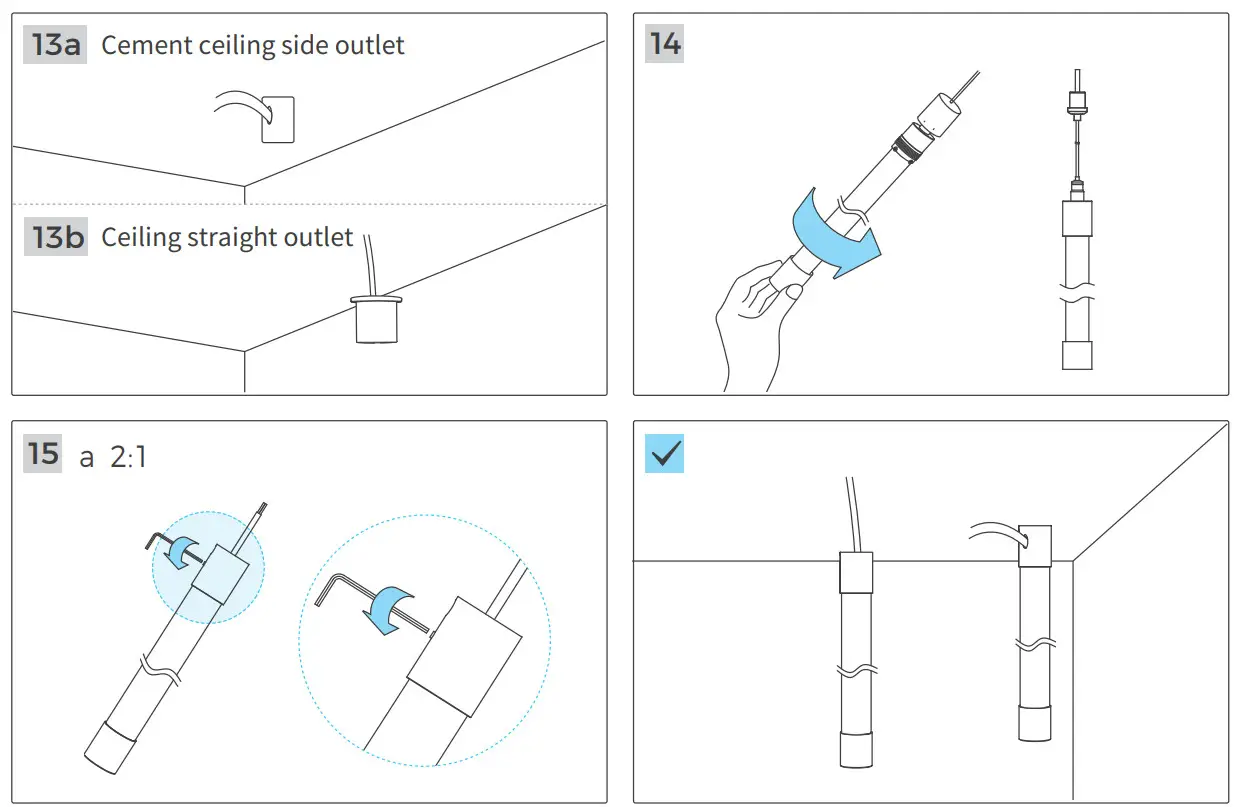 COLORS Linear Lighting NNR25 Vertical Ceiling Mounted Accessories - Figure 7