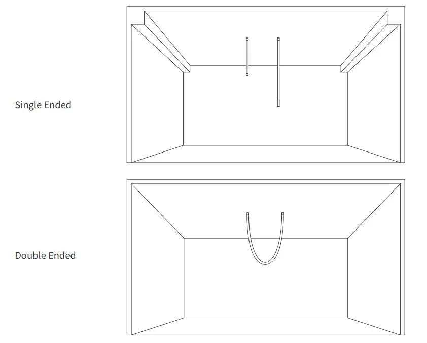 COLORS Linear Lighting NNR25 Vertical Ceiling Mounted Accessories