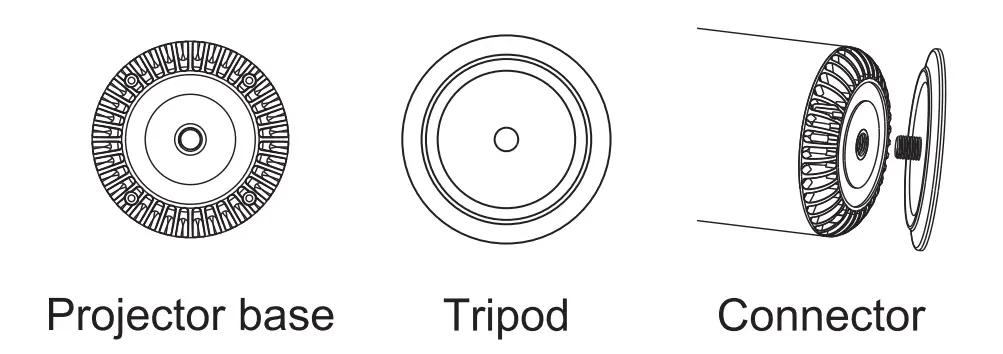 HUWAI-F Mini Projector for iPhone-3