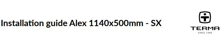 TERMA 2017BTU Alex Heated Towel Rail Installation Guide