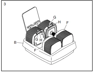 Nordic Track NTSAW23020 iSelect Adjustable Dumbbells 4