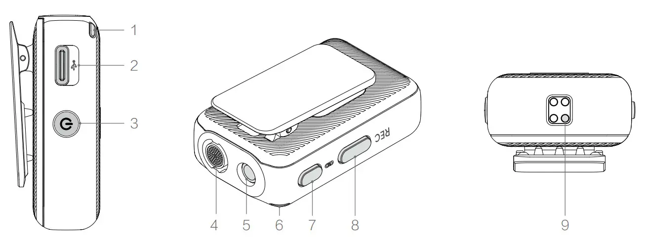dji CPRN0000030801 Mic Integrated Wireless Microphone System - DJI Mic Transmitter