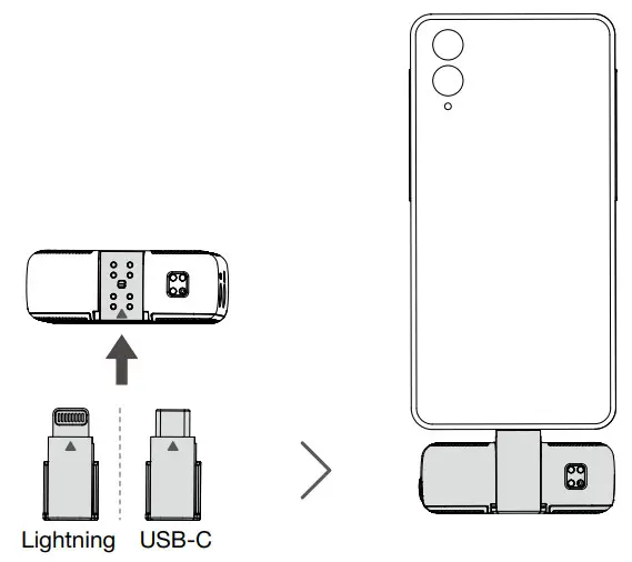 dji CPRN0000030801 Mic Integrated Wireless Microphone System - mobile phone