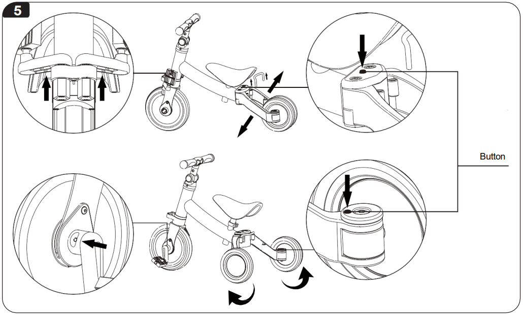 besrey BR C727S Foldable Children Tricycle - FIGURE 7