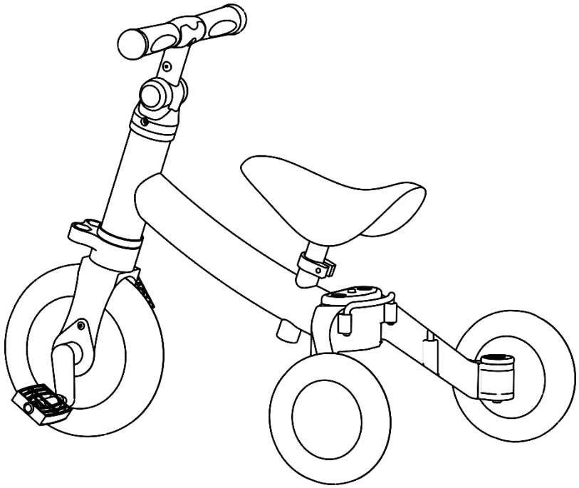 besrey BR C727S Foldable Children Tricycle