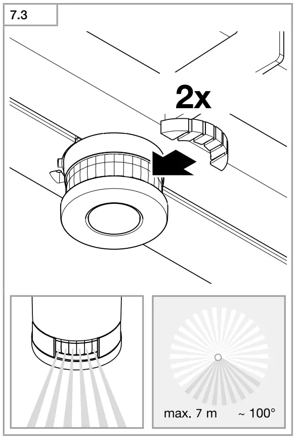 Adjusting the detection zone