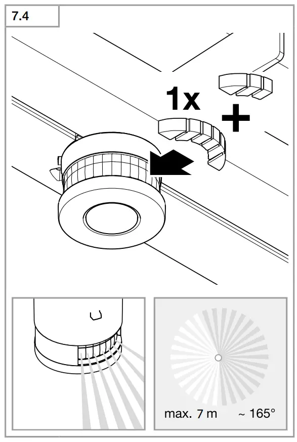 Adjusting the detection zone