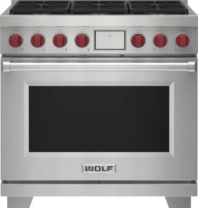 WOLF ICBDF36650-S-P Dual Fuel Range Cooker