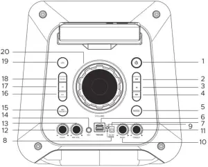 DENVER Bluetooth Speaker TSP-450NR FUNCTIONS