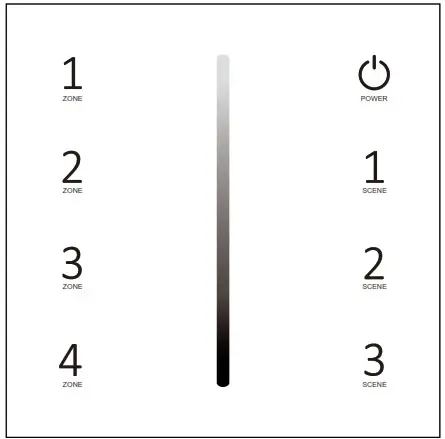 Allegra T21 Wall Mounted Touch Panel - Key function 1