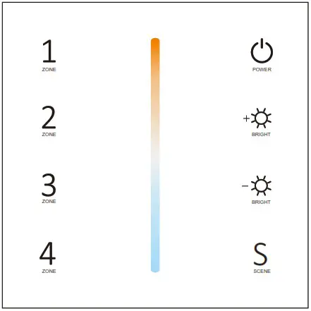 Allegra T21 Wall Mounted Touch Panel - Key function 2