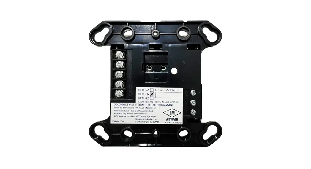 Siemens Htri-sz Addressable Switch Interface Module Instruction Manual Siemens Htri-sz Addressable Switch Interface Module Instruction Manual