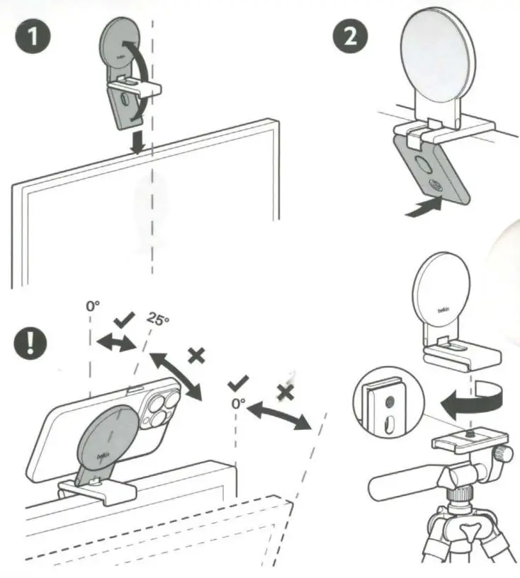 belkin 599007BTGY iPhone Mount with MagSafe for Mac Desktops and Displays-FIG3