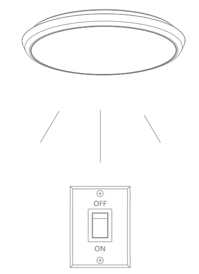 DOMUS LIGHTING SOLAR-200 Round Tricolour 200MM 15W Slimline LED Dimmable IP54 Oyster Light - Switch
