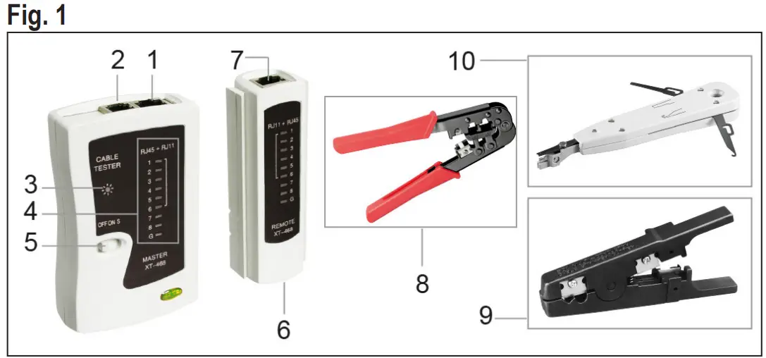 goobay 97790 Tool Set for Telephone and Network - fig 1