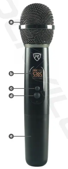 Rockville RWM23UA Wireless Dual Microphone System - Microphone