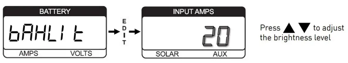Configuring the LCD backlight brightness level