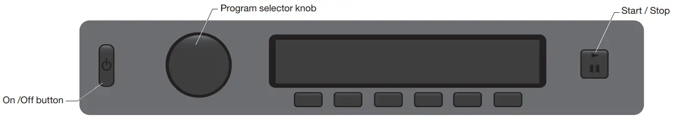 ASKO TDC1771HC.S Professional Intensive Tumble - Program selector knob