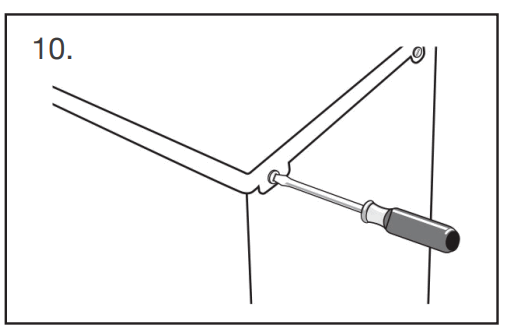igenix IG255W 55cm Under Counter Larder Fridge - bottom hinge