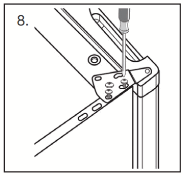 igenix IG255W 55cm Under Counter Larder Fridge - hinge loosely