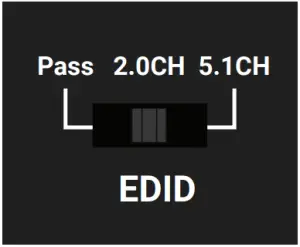 EXP-CON-AUD-H2 - EDID Switch Settings - 2.0CH