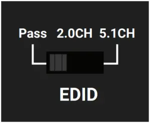EXP-CON-AUD-H2 - EDID Switch Settings - Pass Through