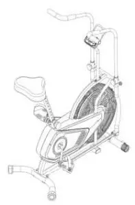 FORTIS FSFNARBK20A 20 Fan Resistance Exercise Air Bike