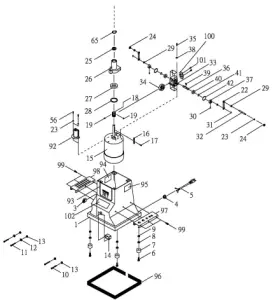 Assembly for the JBOS-5
