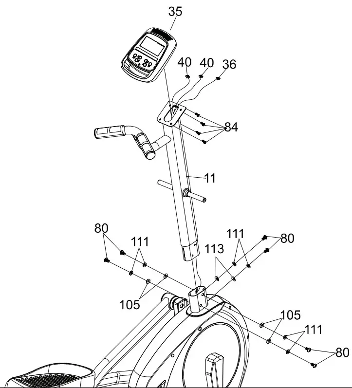 XTERRA FS3.5 ELLIPTICAL -Assembly